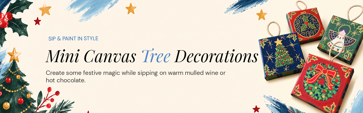 Mini Canvas Christmas Tree Decorations Workshop | 6th Dec | At Christ Church, Swindon