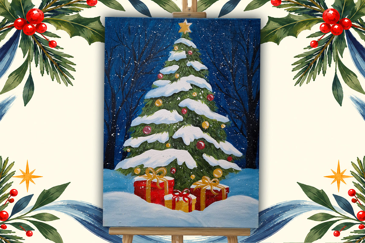 Christmas Tree Sip & Paint | 11th Dec | At Christ Church, Swindon